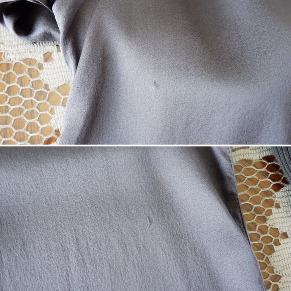 Kristensen du Nord Grey Satin Silk Cocoon Dress L - Picture 5 of 6